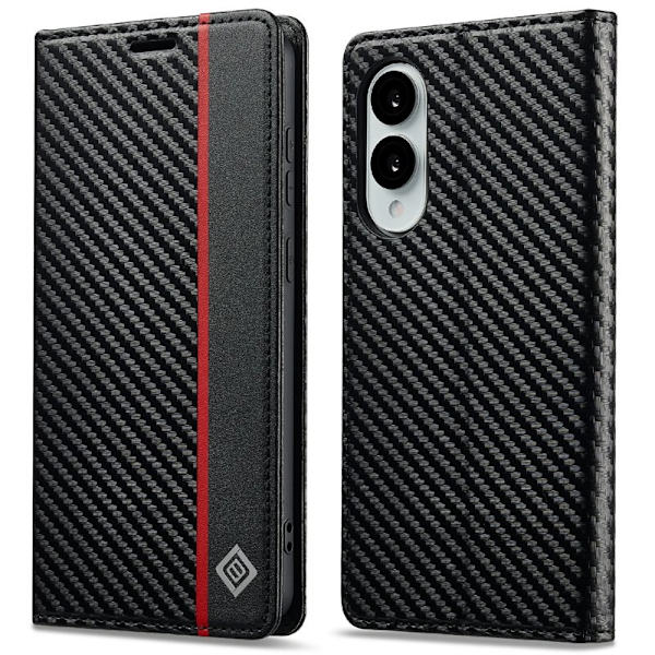LC.IMEEKE Samsung Galaxy S25 Edge Plånboksfodral Konstläder - Vit