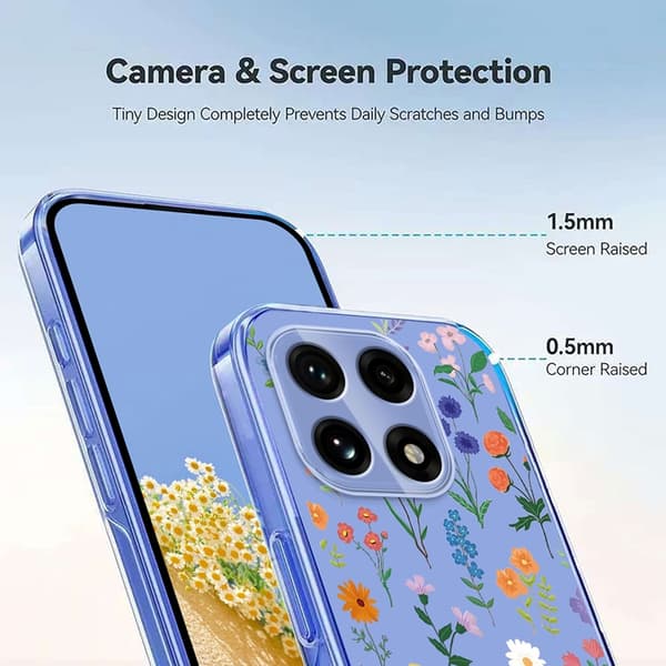 Mobilskal till OnePlus 15 Butterfly Floral Pattern Lila