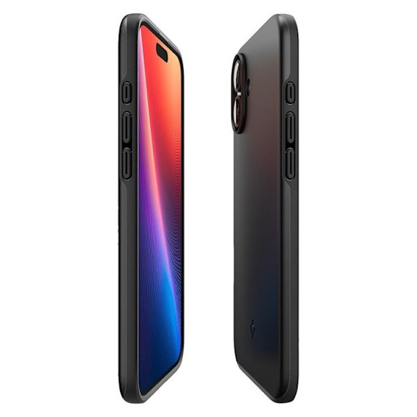 Spigen telefontaske til iPhone 16 Plus MagSafe Thin Fit - Sort Svart