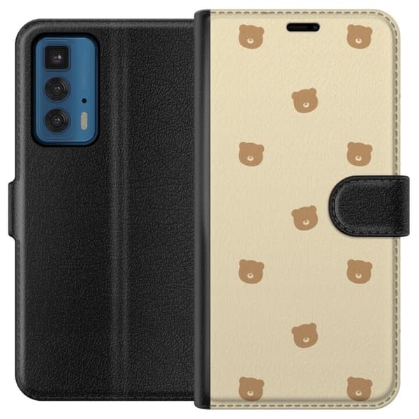 Plånboksfodral till Motorola Edge 20 Pro med Björnmönster