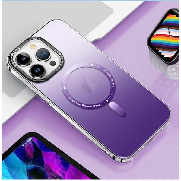 Mobilskal till iPhone 14 Pro Magsafe Gradient - Lila Lila