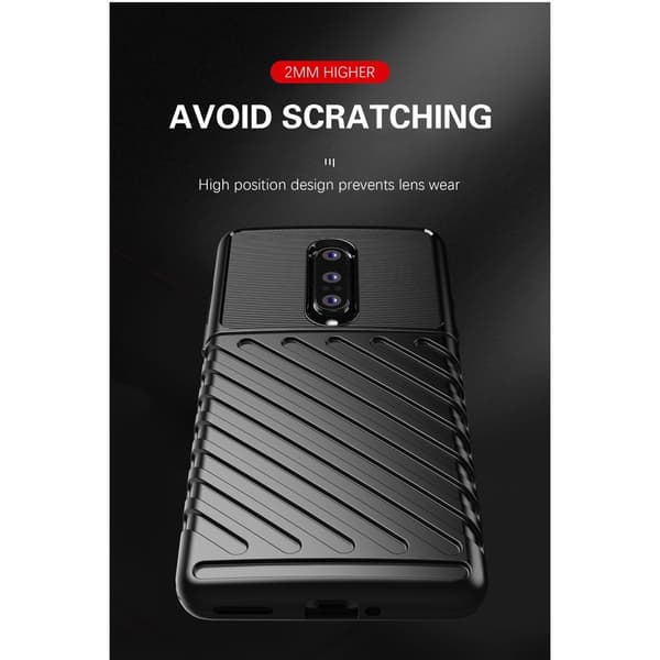 Thunder Twill Texture Skal OnePlus 8 - Svart Black