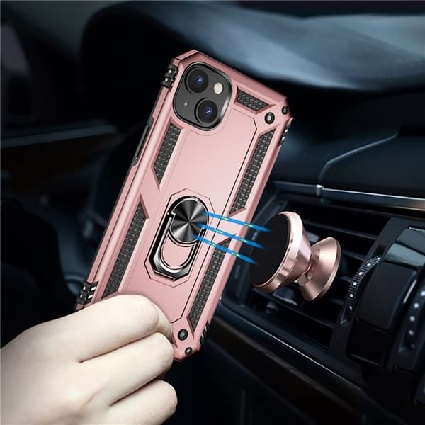 Mobilskal till iPhone 15 Plus med Kickstand - Roséguld Roséguld