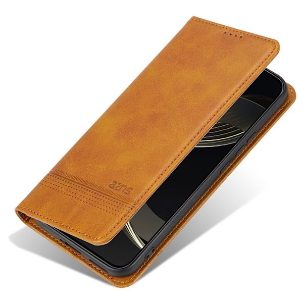 AZNS Xiaomi 15 Plånboksfodral Konstläder - Brun