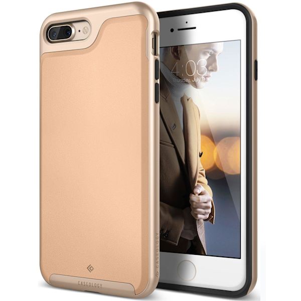 Caseology Envoy Äkta Läder Skal iPhone 7 Plus - Beige Beige