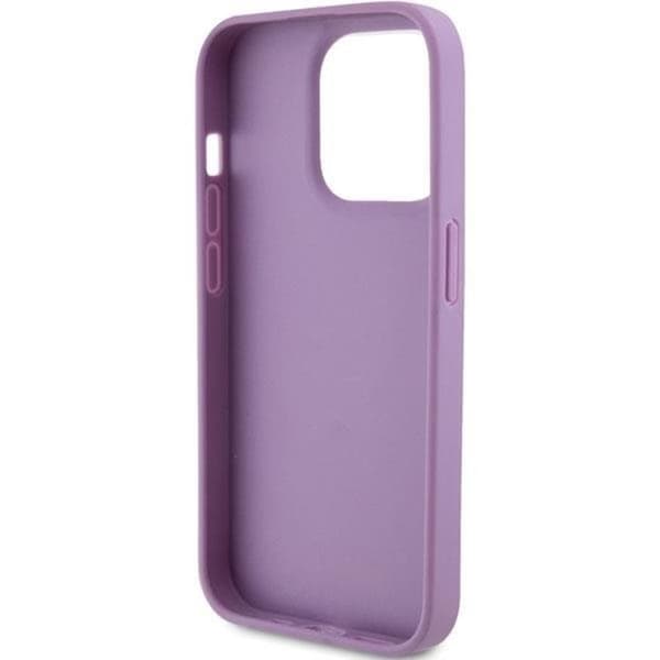 Guess Mobilskal till iPhone 15 Pro Max Läder Stamped - Lila Lila