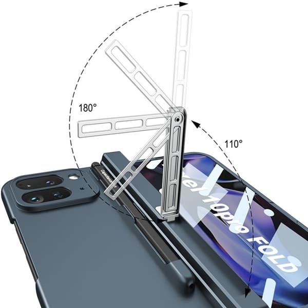GKK Google Pixel 10 Pro Fold Fodral PC + Tempered Glass - Silver