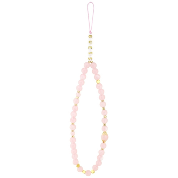 Guess Mobilskal till iPhone 17 Pro MagSafe 4G Strap Triangle Logo Rosa