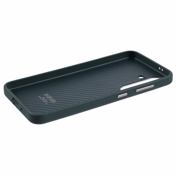 X-LEVEL Mobilskal till Samsung Galaxy S24+ Slim PU Läder + Hård PC Grön