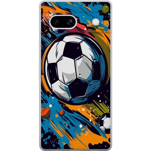 Telefontaske til Google Pixel 7a med fodbolde