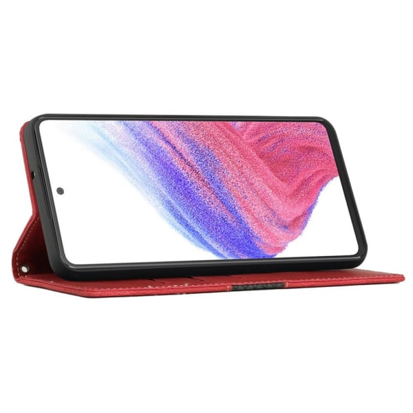Splicing Design Samsung Galaxy A33 5G Plånboksfodral  - Röd