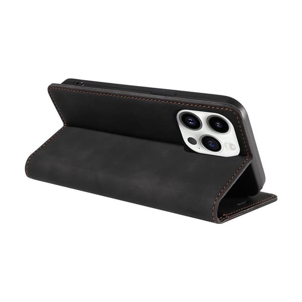 BETOPNICE 003 iPhone 14 Pro Max Plånboksfodral Konstläder - Svart