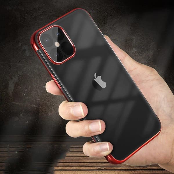 Clear Gel Galvanisering ramme Telefontaske til Xiaomi Mi 11 - Blå Blue