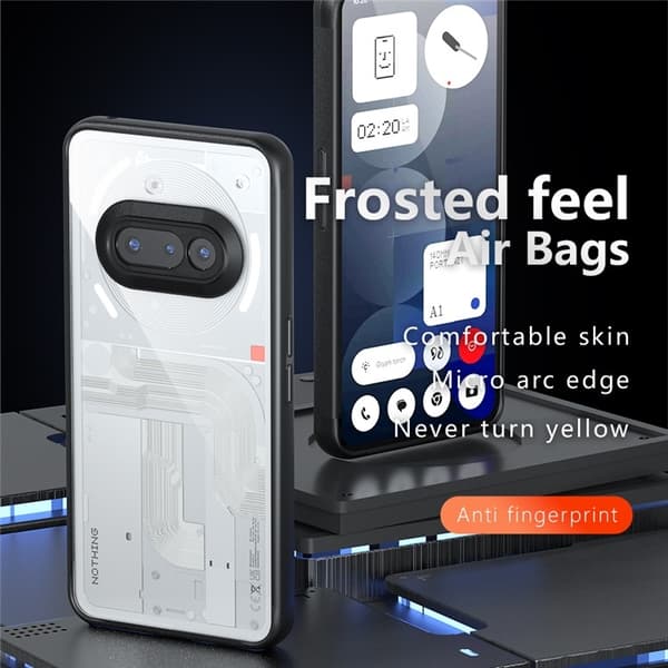 Mobilskal till Nothing Phone (3a) Matte Drop Proof - Svart Svart