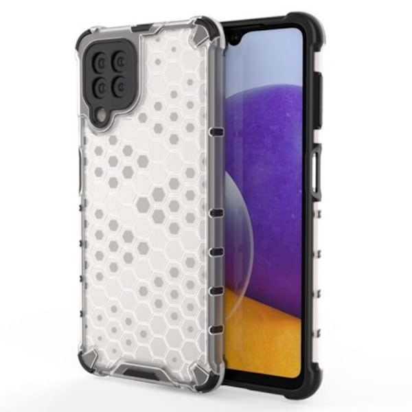 Galaxy A22 4G Mobilskal HoneyComb - Transparent
