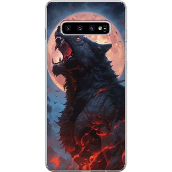 Mobilskal till Samsung Galaxy S10+ med Ylande varg