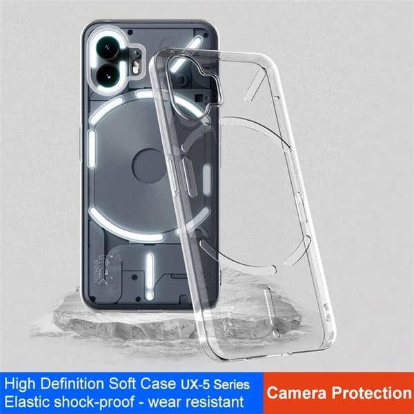 IMAK Mobilskal till Nothing Phone 2 UX-5 TPU Shockproof - Transparent Transparent