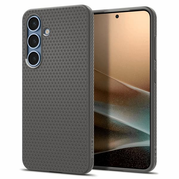 Spigen telefontaske til Galaxy S25 Liquid Air - Marmorgrå Grå
