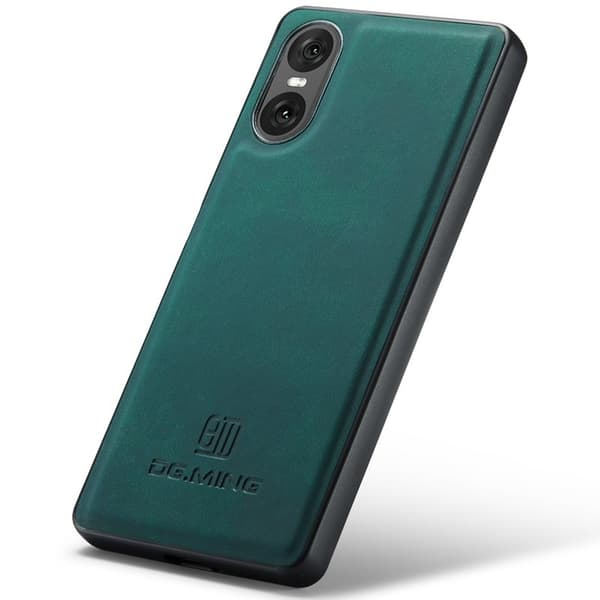 DG.MING Mobilskal till Sony Xperia 10 VI PU Läder + PC + TPU - Grön