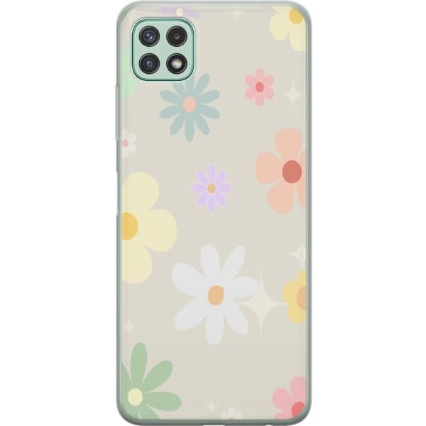 Mobilskal till Samsung Galaxy A22 5G med fejdande blommor