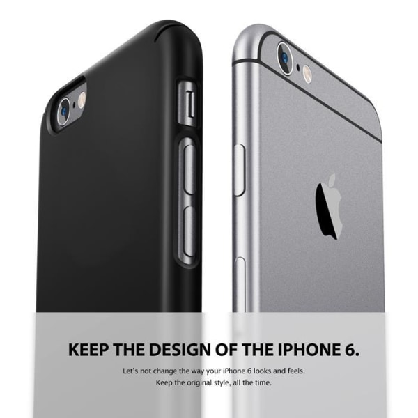 Ringke Slim Dual Coated Skal till Apple iPhone 6 / 6S  (Vit) Vit