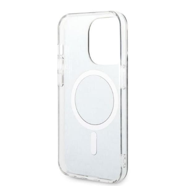 GUESS iPhone 14 Pro Magsafe Skal 4G Print + Trådløs Oplader - Brun Brun