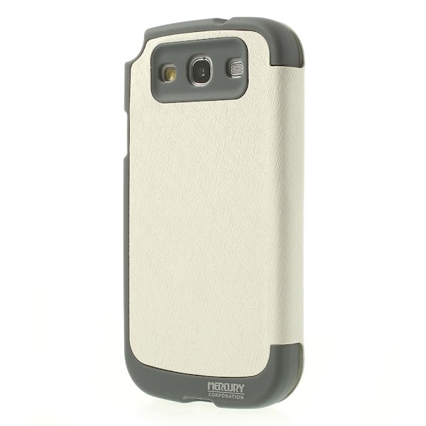 Mercury Bumper View Plånboksfodral till Samsung Galaxy S3 (Vit) Vit