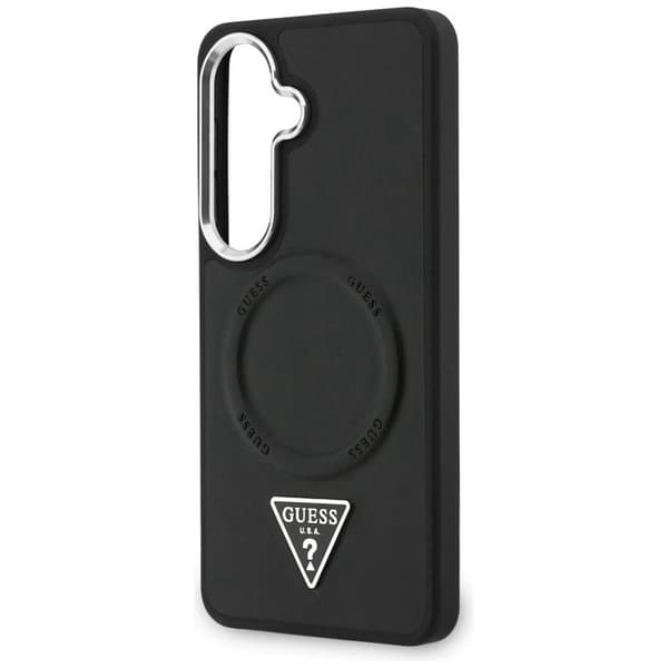 Guess Mobilskal För Galaxy S26 MagSafe Embossed Ring Triangle Logo - Svart Svart