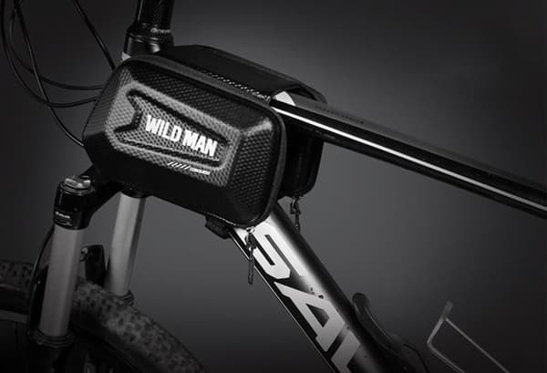 WildMan Cykelrammetaske Med Lås 1.2L (4"-7") E6S - Sort Svart