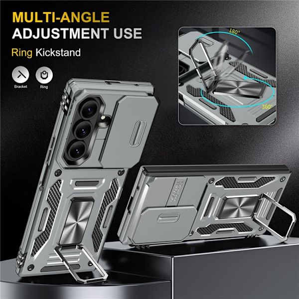 Mobilskal till Galaxy Z Fold7 5G Kickstand Slide - Grå Grå