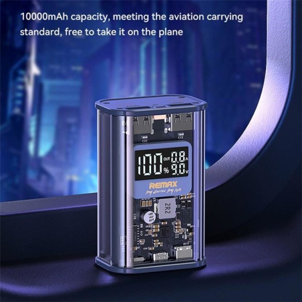 REMAX RPP-570 10000mAh Power Bank PD 20W pikalataus - harmaa
