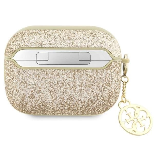 Guess Airpods Pro 2 Skal Glitter Flake Charm - Guld Guld