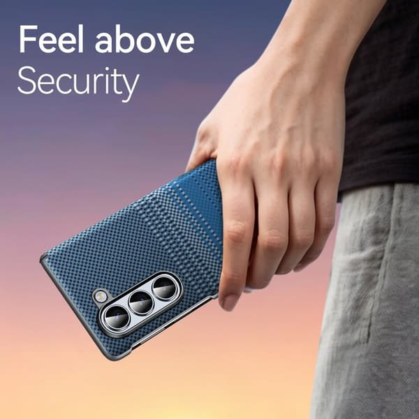 SULADA Mobilskal till Galaxy Z Fold5 5G Shockproof Hård PC Sunset Orange