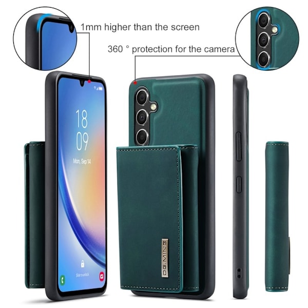 DG.MING Samsung Galaxy A34 5G Konstläder Plånboksfodral Grön