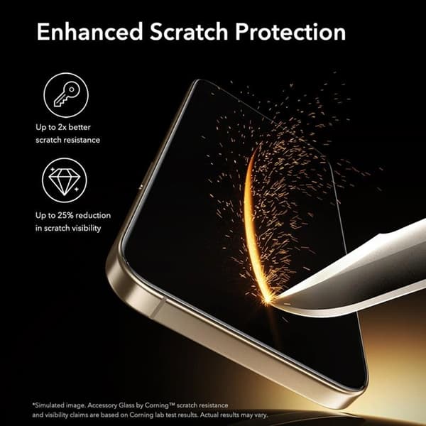 ESR iPhone 17 Pro Max Härdat Glas Skärmskydd - Clear Transparent