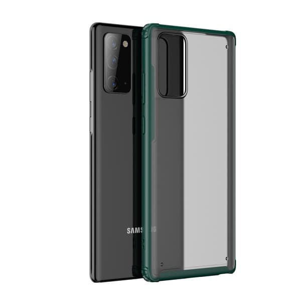 Armor Series Matte PC + TPU Hybrid Cover Til Galaxy Note 20 - Grøn Green