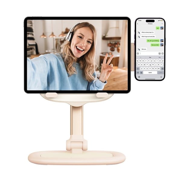 BASEUS Adjustable Tablettställ Seashell - Rosa