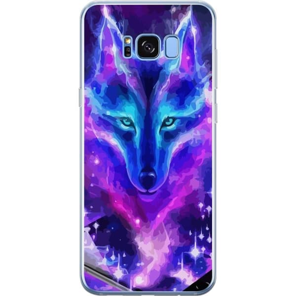 Telefontaske til Samsung Galaxy S8+ med Neon Wolf