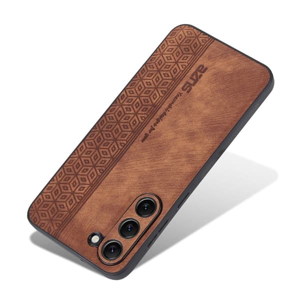 AZNS Samsung Galaxy S23 Plånboksfodral Konstläder - Brun