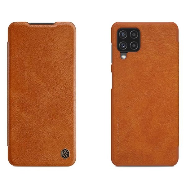 Nillkin Qin Läder Fodral Galaxy A22 4G - Brun Brun