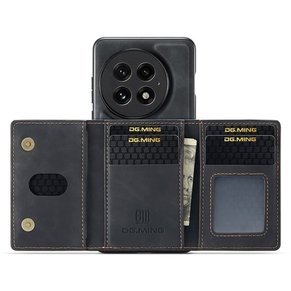 DG.MING M2 Series Mobilskal till OnePlus 13 PU PC TPU - Svart
