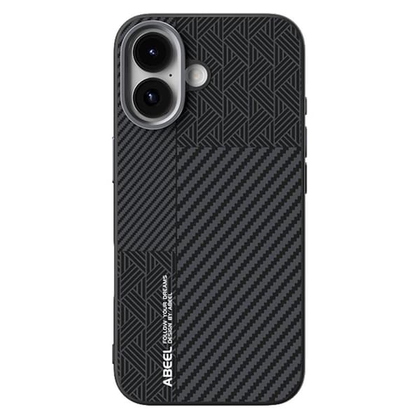 ABEEL Mobilskal till iPhone 17 PC TPU Aluminium PU Läder MagSafe - Textur 1