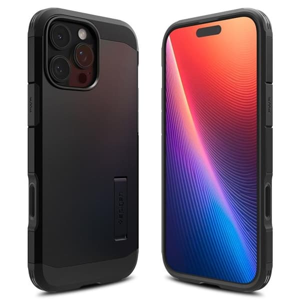 Spigen telefontaske til iPhone 16 Pro Max MagSafe Tough Armor T - Sort Svart