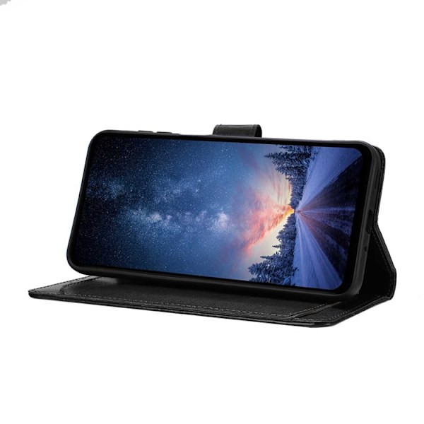 OnePlus 15 5G Plånboksfodral Folio Flip Konstläder Svart