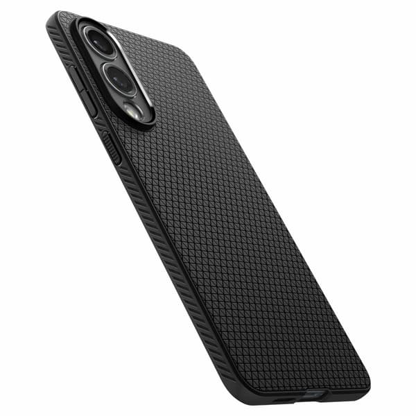 Spigen Telefontaske til Galaxy S25 Edge Liquid Air - Matt Sort Svart