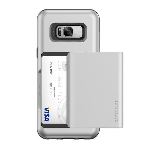 Verus Damda Glide Card Slot Cover til Samsung Galaxy S8 Plus - S Silver