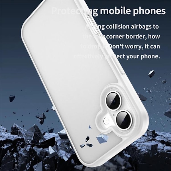 Mobilskal till iPhone 17 Skin Touch Matte - Vit Vit