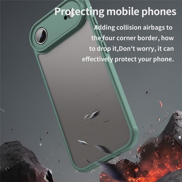 Mobilskal till iPhone Air Frostade krockkuddar Drop Proof - Grön Grön