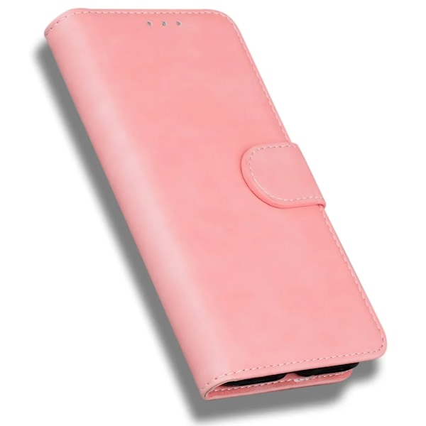 iPhone 15 Plus Plånboksfodral Praktiskt - Rosa