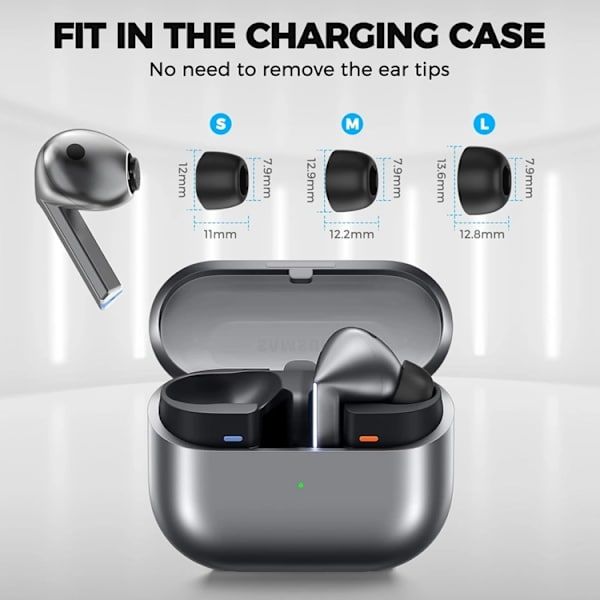 Tech-Protect [3-Pack] Galaxy Buds 3 Pro Örontips - Grå Svart